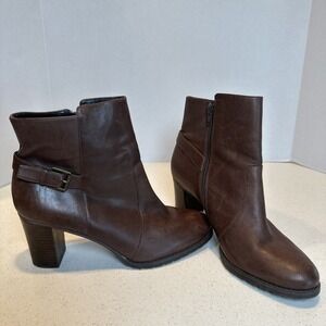 Lauren Ralph‎ Lauren Carrey Ankle Boot Size 11 B Women's Brown